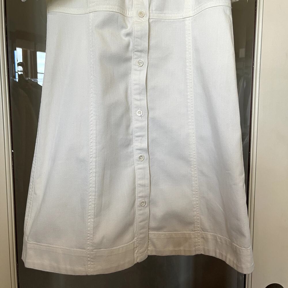 FRAME Gillian Dress Ecru Puff Shoulder Off White Size XS Mini Chic Cute Sexy - Picture 10 of 16